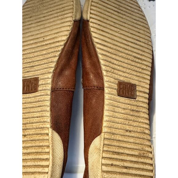 Women's Frye Melanie Brown Leather Slip On Flats - Loafers - Size 7.5 - Picture 12 of 13